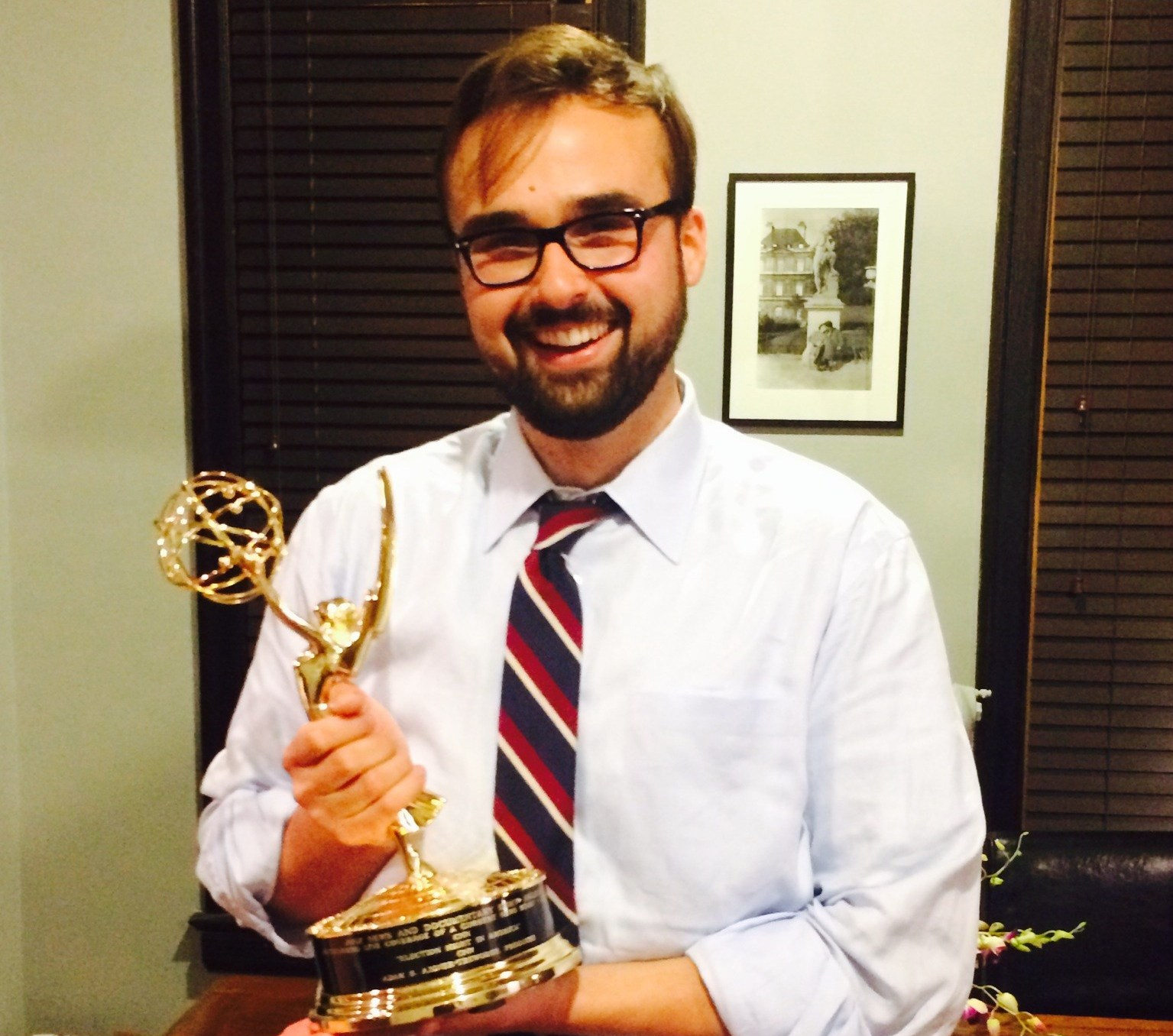 Adam and CNN team won an Emmy award for 2012 election night coverage