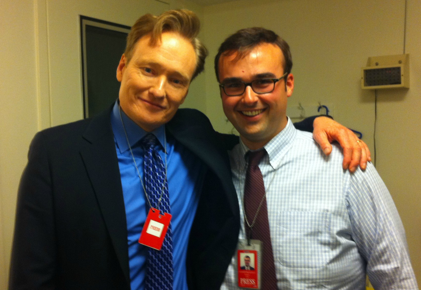 Adam and Conan OBrien White House Correspondents Dinner